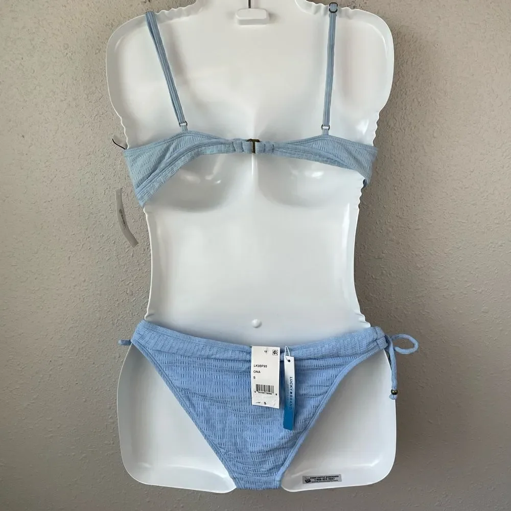 NWT Lucky Brand Bikini Top and Matching Bottoms Size S